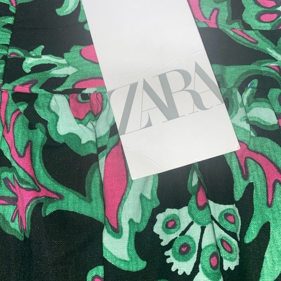 Zara Skater Mini Skirt in Pink and Blue for Resort Wear - SIZE XS - NWT - Picture 9 of 9